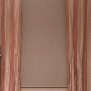 Silk pottery barn curtains